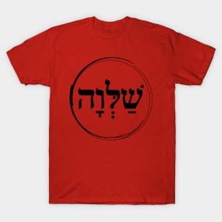 The Hebrew Set: SHALVA (=Serenity) - Dark2 T-Shirt